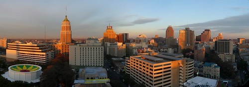 morning light panorama skyline sanantonio sunrise texas skyscrapers tx magichour