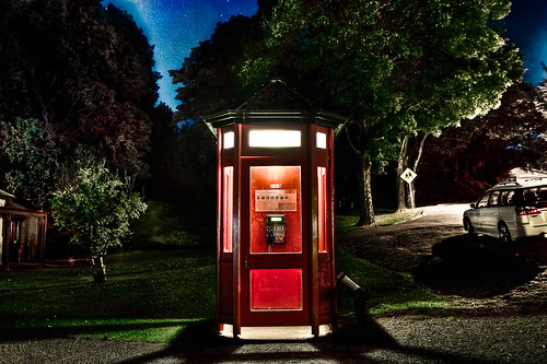 red phonebooth hdr arrowtown