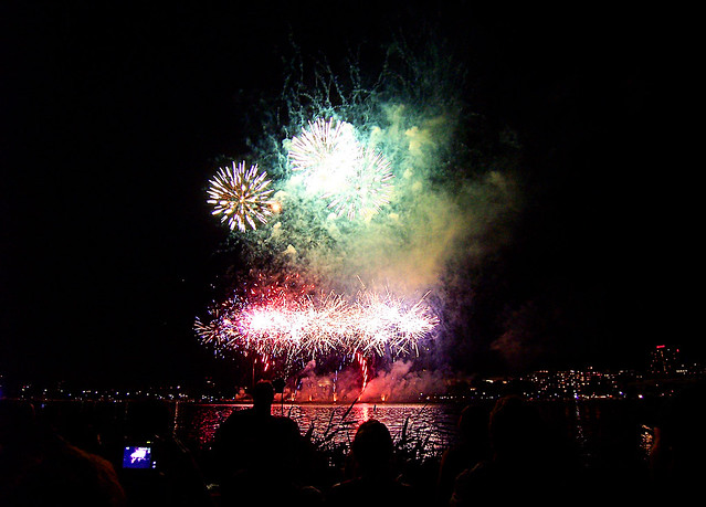 4th of july fireworks from the esplanade