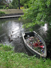 abandoned rowboat