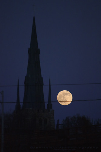 church silhouette canon nc durham fullmoon moonrise wintersolstice denise worden 450d deniseworden
