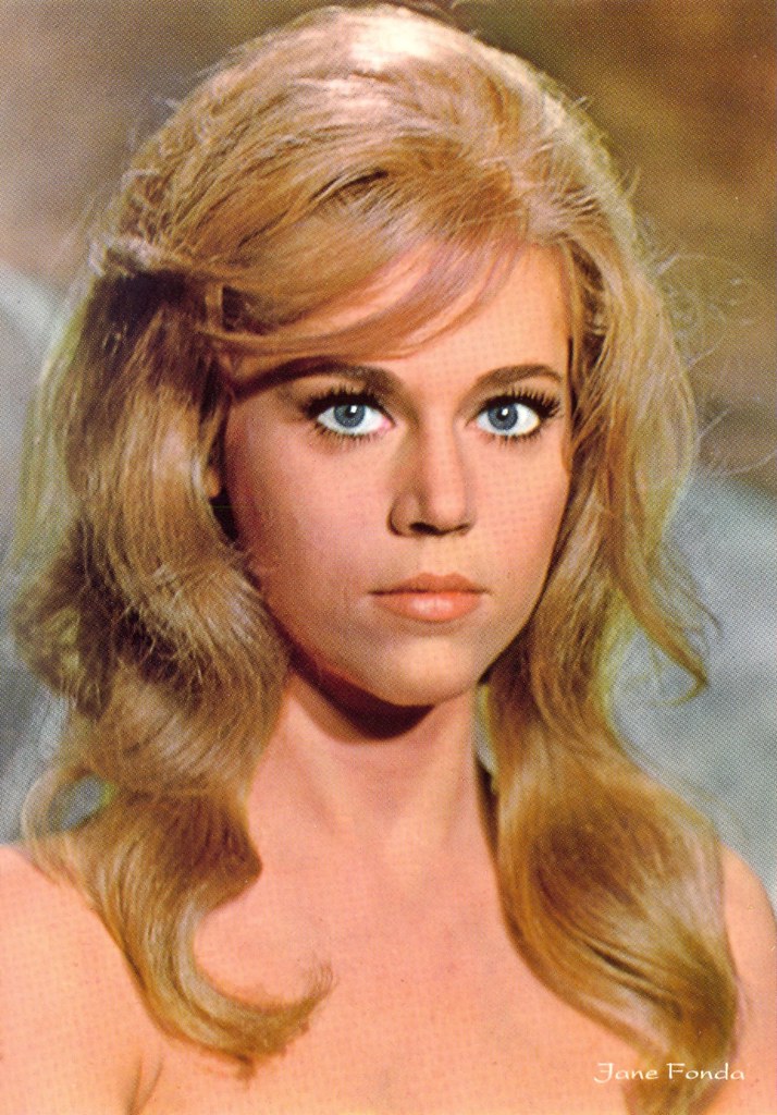 postcard - jane fonda - barbarella - a photo on Flickriver