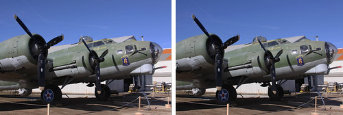 california museum airplane 3d crosseyed military b17 stereo boeing aircaft marchafb stereographics
