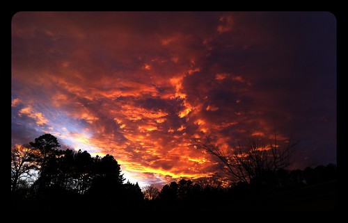 camera sunset red clouds iphone4