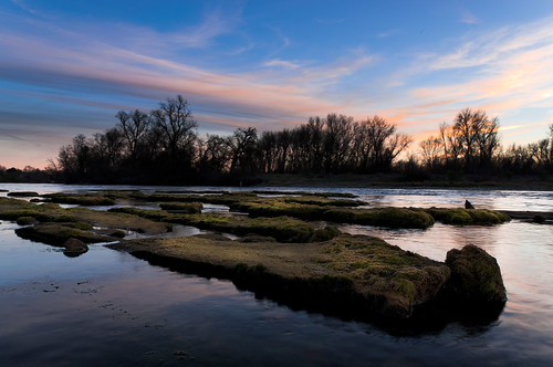 ca sunset landscape us redding sacramentoriver bedrock furrows nothdr brianrueb