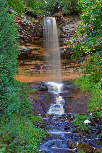fall nature water up landscape outdoors michigan falls waterfalls upperpeninsula munising picturedrocks westmichigan michiganoutdoors canoneos7d