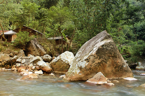 water stone river landscape