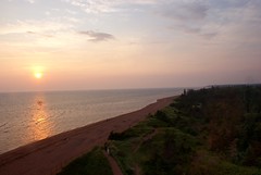 Top of West Point Lighthouse PEI Sunset