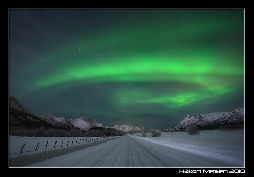 road winter norway norge canon5d vei nordnorge northernlights auroraborealis sortland nordlys canon1740 northernnorway
