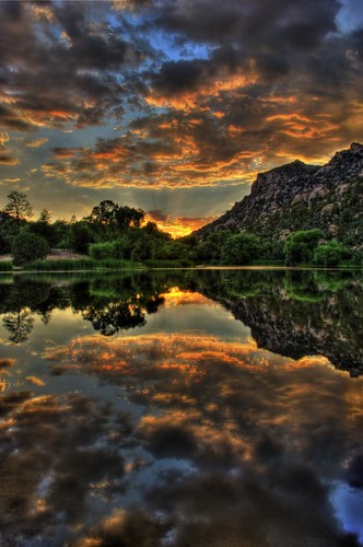 sunset arizona lake reflection water photography michael photo photos pics pic granite wilson hdr prescott michaelwilson granitebasinlake grantebasin michaelwilsoncom