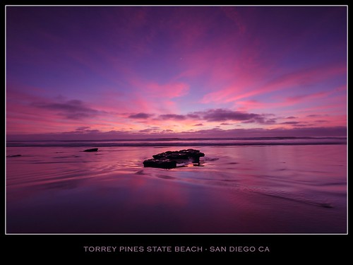 california pink blue sunset sky reflection beach wet water colors fire grey sand rocks torreypines sandiego stones hues fiery torreypinesstatebeach torreypinesnaturalreserve