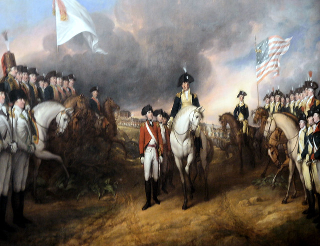 Surrender of Lord Cornwallis by John Trumbull in the US Capitol Rotunda ...