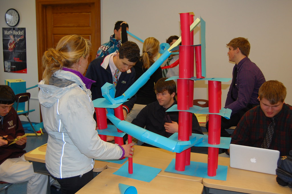 physics-classes-working-on-a-paper-roller-coaster-project-flickr
