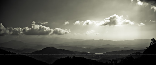 trees light sky blackandwhite bw panorama mountains clouds rural landscape countryside highlands horizon sunny hills srilanka kandy canon7d