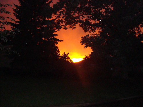 sunset clouds fire madison yellowday