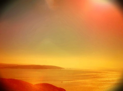 ocean bridge blue sunset sunrise iphoneart