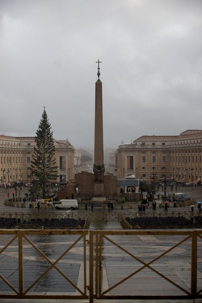 St. Peter's Square on a Rainy Day