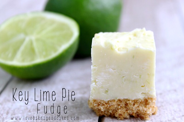 Key Lime Pie Fudge and limes.