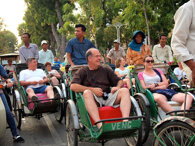 Cyclo tour in Phnom Penh, Cambodia