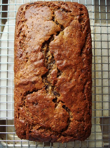 Lemony Olive Oil Banana Bread with Chocolate Chips