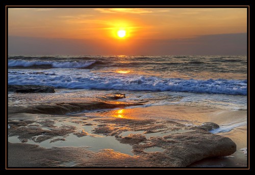 ocean sun beach sunrise canon nc waves northcarolina hdr photomatix tonemapped hdraddicted coquinarocks