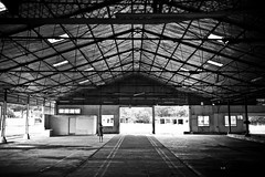 the hangar