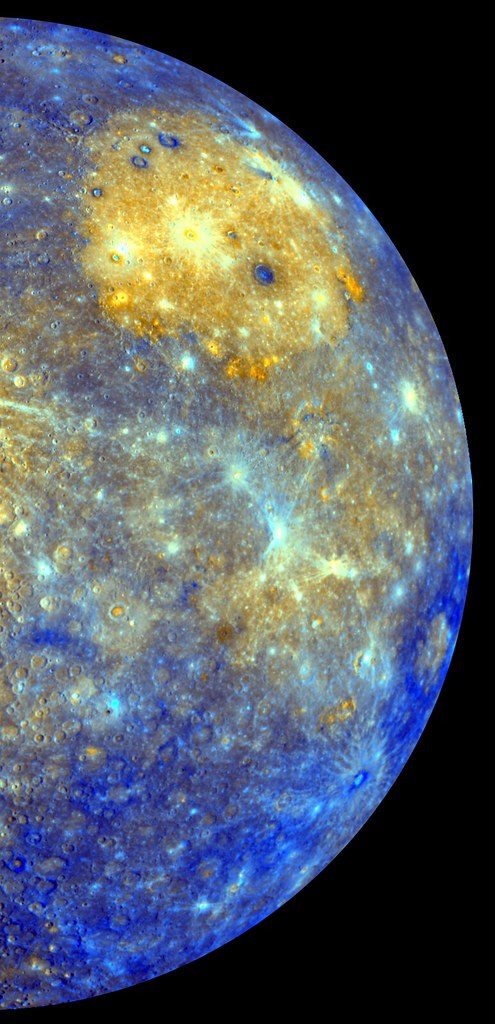NASA's MESSENGER Satellite Captures Spectacular Color Mosaic of Mercury