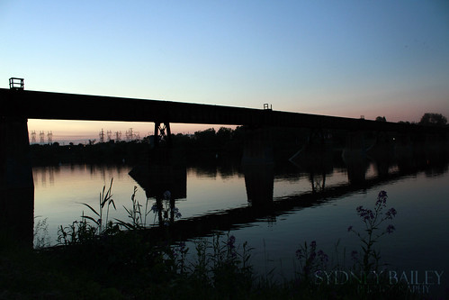 bridge sunset reflection architecture river caledonia