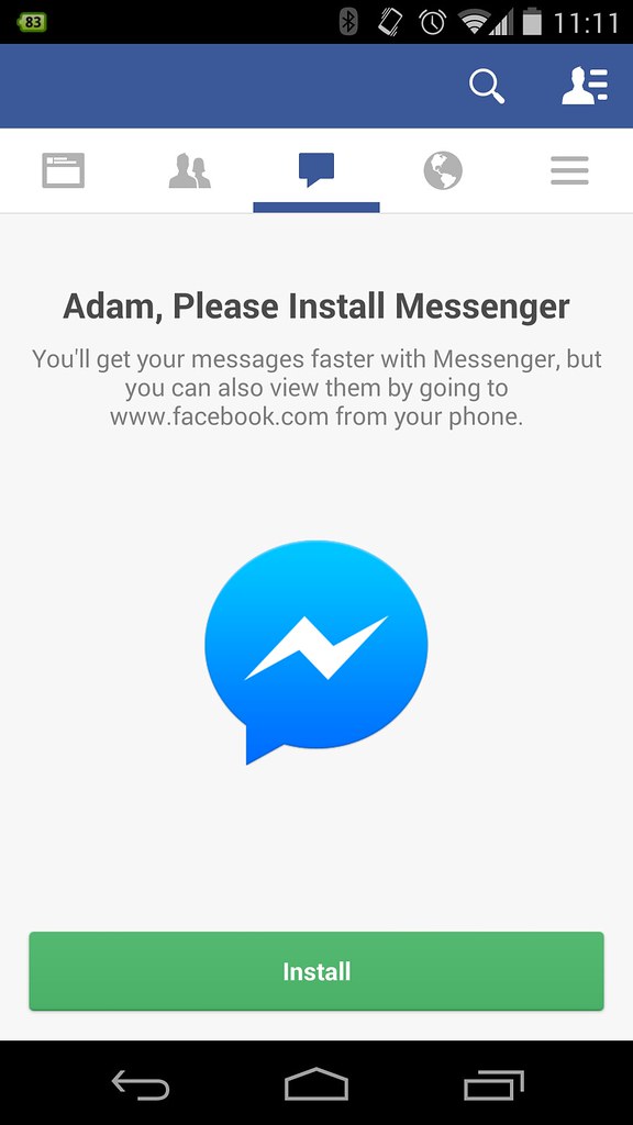 install facebook messenger