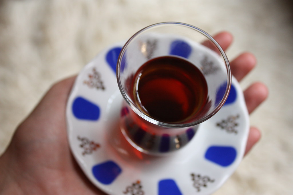 Turkish Tea in a Turkish Tea Glass
