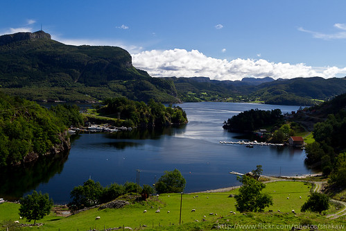 summer water norway landscape norge fjord rogaland randøy