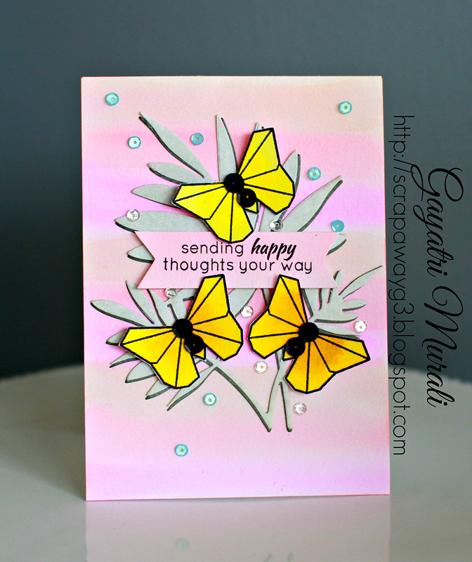Sending Happy Thoughts card