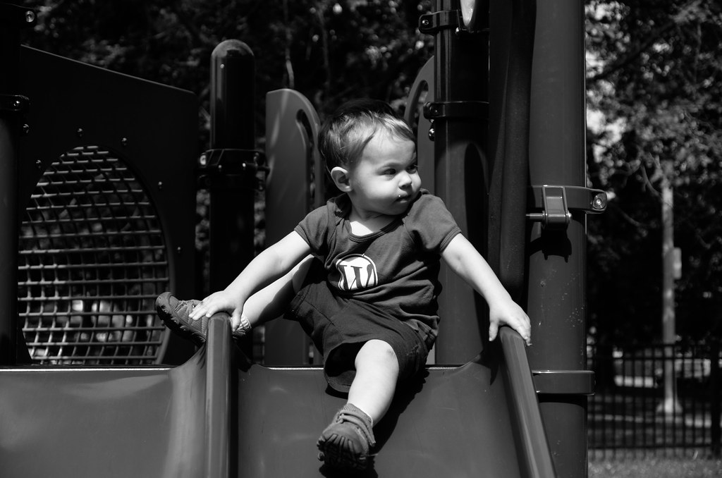 Micah on the Playground
