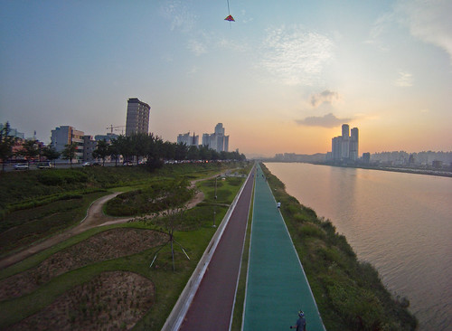 sunset kite brad river photography south levitation delta korea aerial kap ulsan slaney gopro taewha hdhero