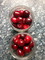 Pickled cherries