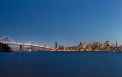 San Francisco skyline shortly after sunset...