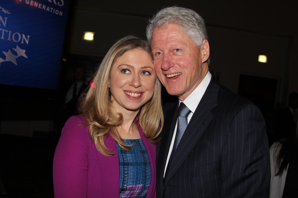 Bill Clinton and daughter Chelsea Clinton