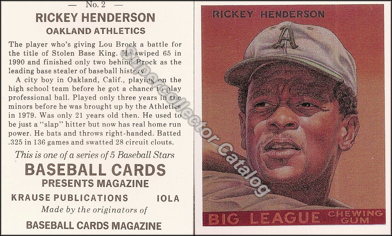 1991 Baseball Cards Presents 'Investors Guide to BB Cards' ('33 Goudeys - black print on back)