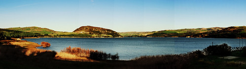 panorama lago natura paesaggio collina