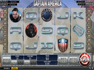 Captain America - The First Avenger slot game online review
