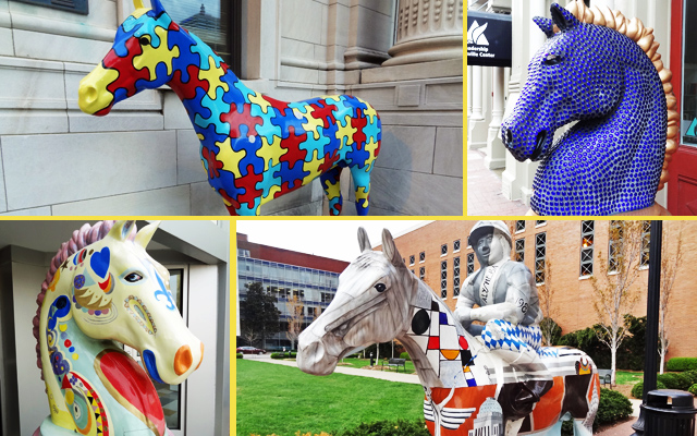 painted horse statues louisville
