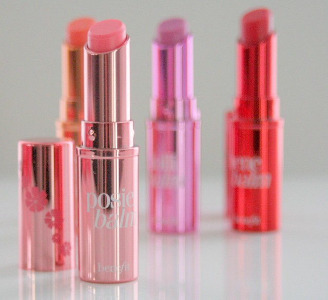 tinted lip balms, benefit cosmetics, posie balm, posie, pink balm, pink gloss, pink lip tint