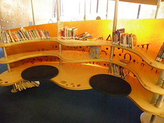 Sculpture/shelving/seating - children's area Arabian Library