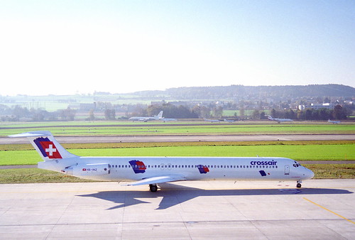 Crossair MD-83; HB-INZ@ZRH;12.11.1995