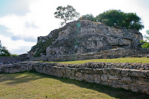 trees decorations panorama archaeology grass architecture clouds stairs buildings mexico landscapes ruins december maya squares cities cityscapes yucatan fences mayan 600 plazas temples designs classical pyramids walls 600ad stonewalls urbanism religions palaces platforms 2010 ake deciduoustrees excavated stonebuildings structure2 yuc seventhcentury 122610 cacalchen copyright2010jamesaglazierandjamesaferguson seventhcenturyad ruinasdeake