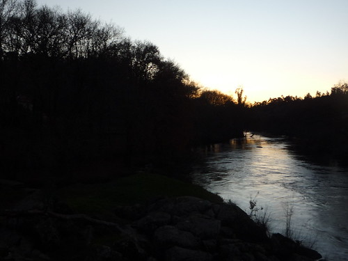 sunset españa reflection rio river atardecer spain galicia ocaso reflejos tambre