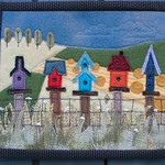 birdhouse fence wool mini by Poppyprint