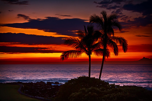 sunset hawaii flickr waikoloa