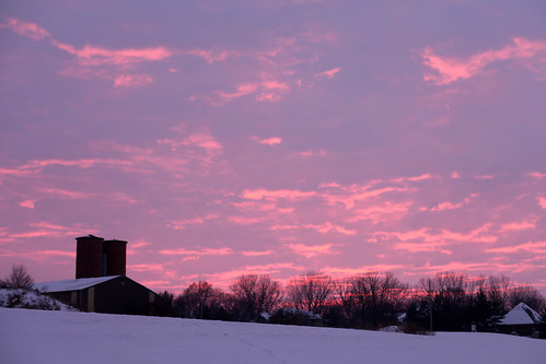 winter sunset red sky snow iowa desmoines 2011yip 3652011 2011inphotos