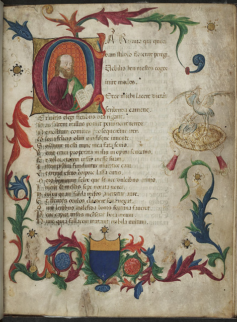 Boethius, De Consolatione philosophiae, f.1r, (289 x 218 mm), 15th century, Alexander Turnbull Library, MSR-19.